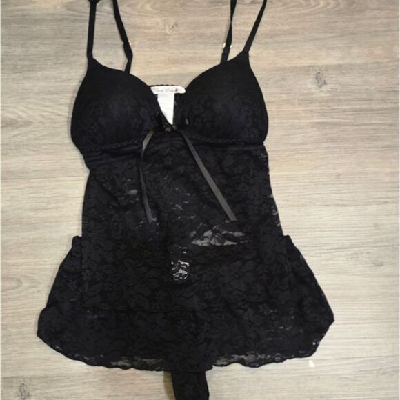 Linea Donatella Sexy Basics Lace Cami & Shorts Lingerie PJ Set - Picture 6 of 6
